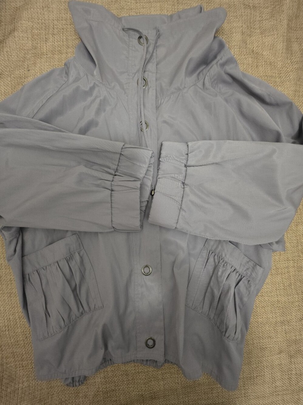 Light Gray Funnel Neck Jacket